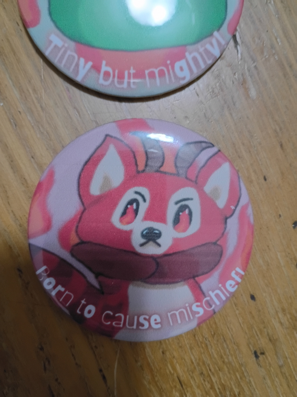 Angry Animals - Red Panda Button